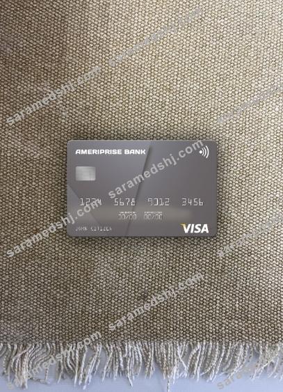 USA Ameriprise Bank visa card photolook front